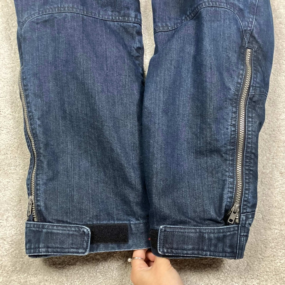 BMW Motorrad City 2 Motorcycle Riding Pants Mens Medium Blue Denim No Brace/Pads - Picture 12 of 16